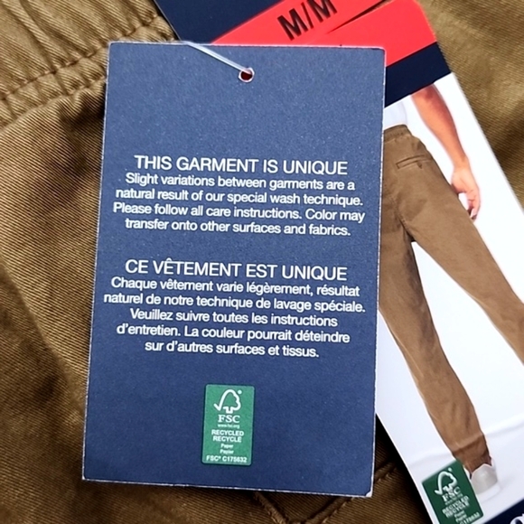 GAP Men's Joggers Casual Tan Cotton Blend Stretch Size Medium - Picture 9 of 13